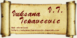 Vuksana Tepavčević vizit kartica